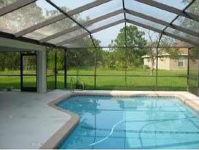 Solar heated pool