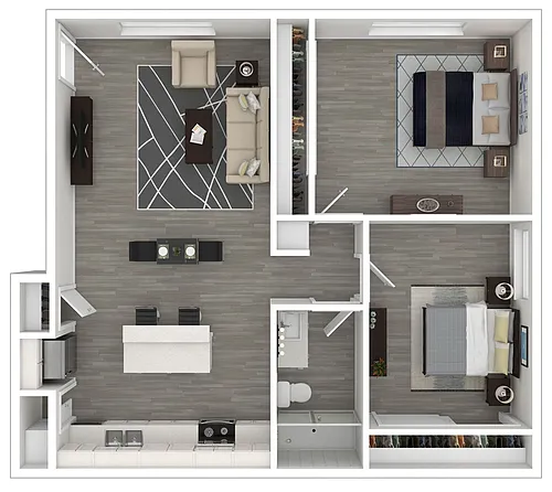 Floor plan 2 Bedrooms