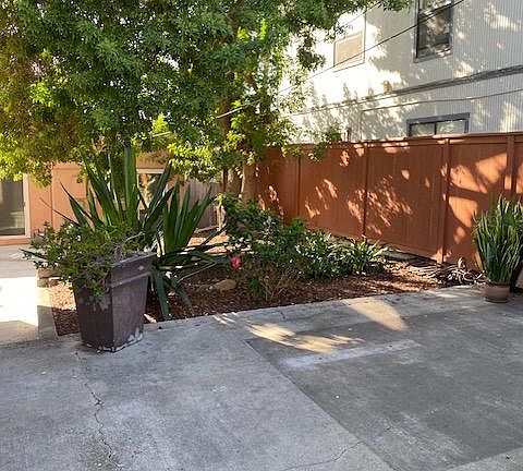 Patio to place a table for outside enjoyment