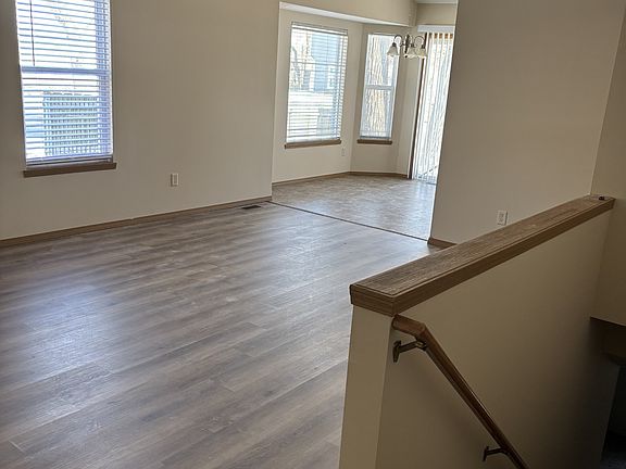 New Plank vinyl in living room and hall and etnry.