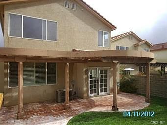 Covered patio & french doors
