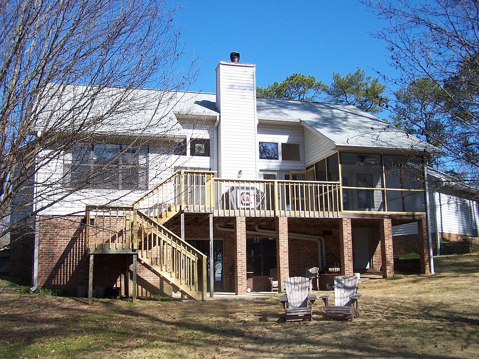 Lake side of home