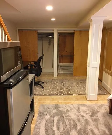 Large closets,
