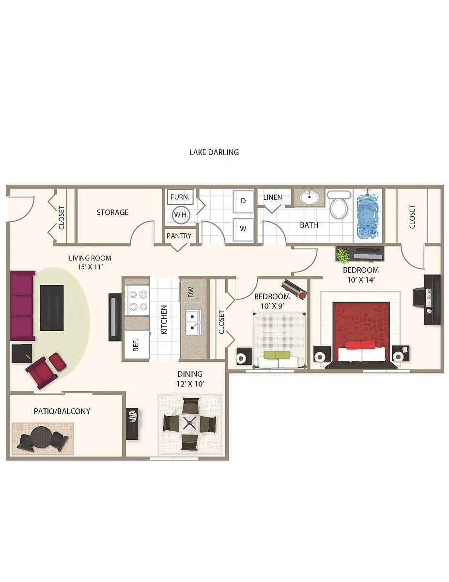 Floor plan Lake Darling