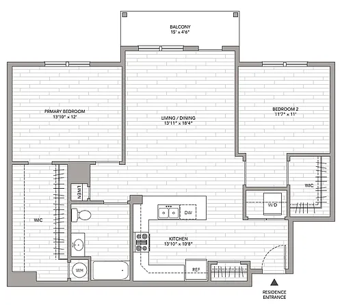 Floor plan 2 Bedroom