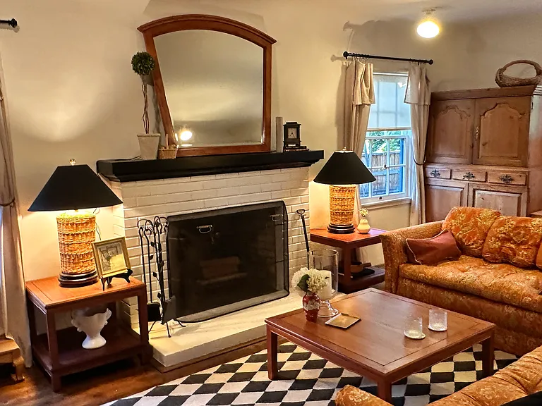 Imagine the holidays in this beautiful living room