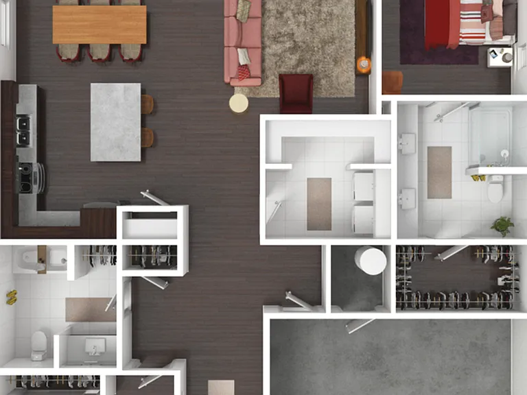 2 Bedroom B Standard 2 Bedroom B Standard