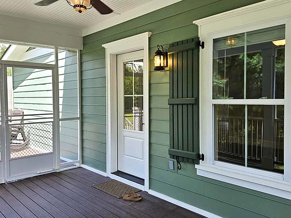 Entry Door within Screened Porch