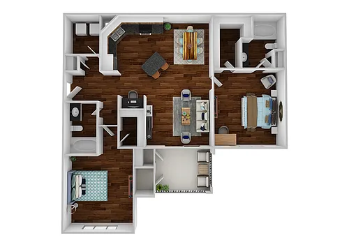 Floor plan B1 - Brookstone with Sunroom