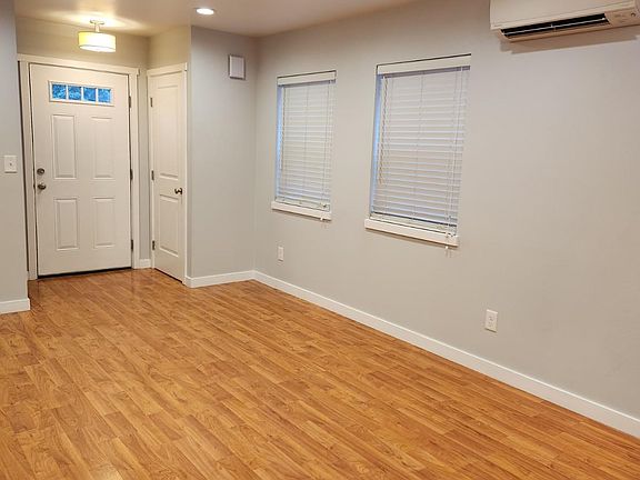 Living area with mini split heating