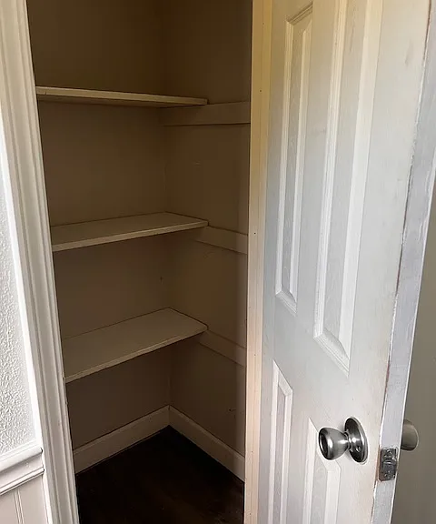 Linen closet (upstairs bathroom)