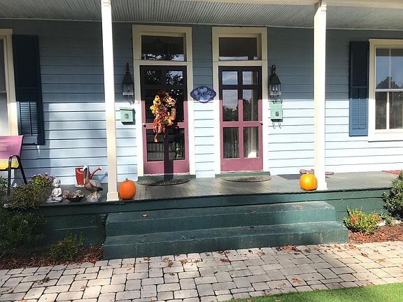 Front porch and front door