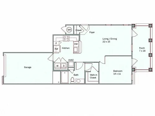 Floor plan Monocacy - w/ Attached Garage