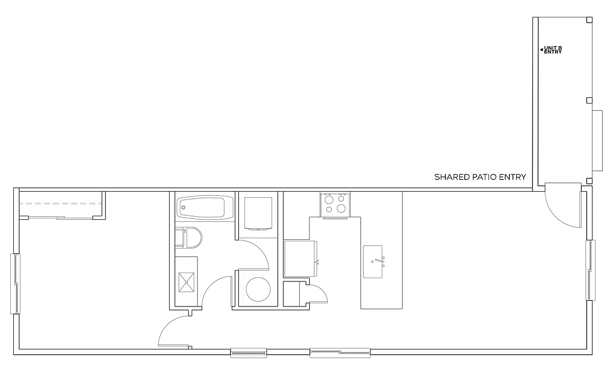 Floor plan 1x1 - 668 sqft - A2