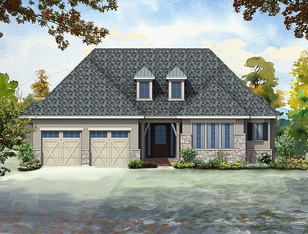 Quick delivery home under construction now.  French eclectic style Floor plan 3