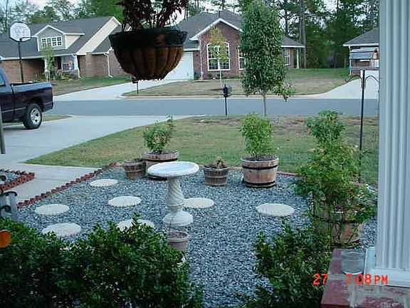 Looking from the front porch