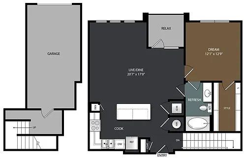 Floor plan A3G West