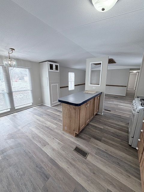 Open floor plan kitchen & living room