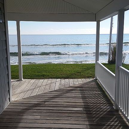Side porch - ocean & marsh  