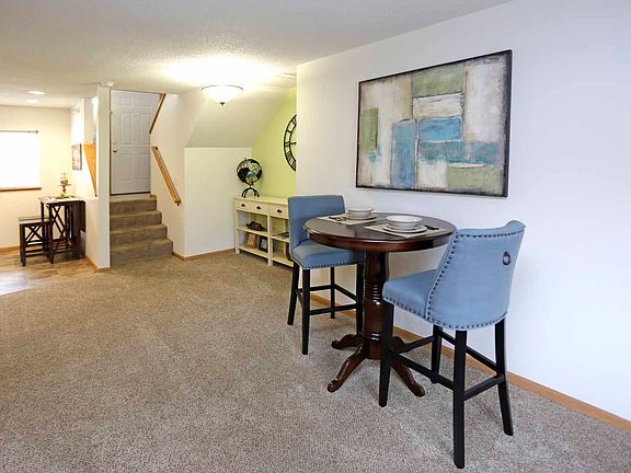 Townhome style apartments with split-level floor plans
