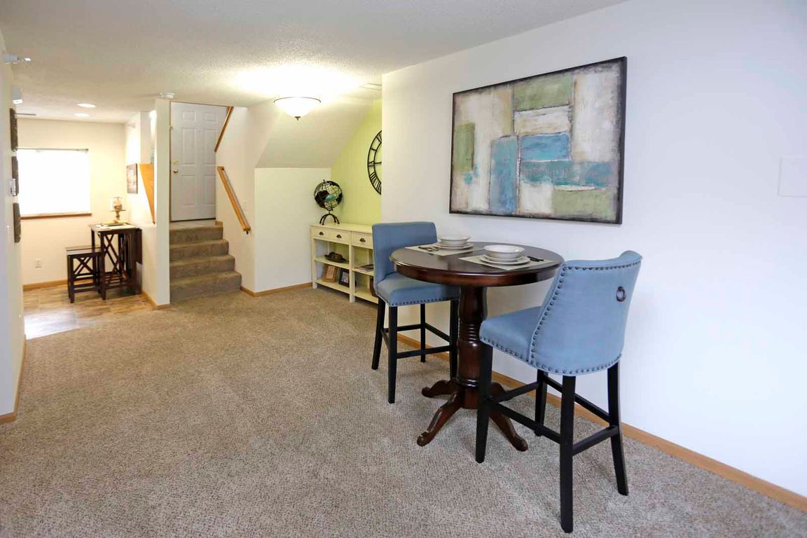 Townhome style apartments with split-level floor plans
