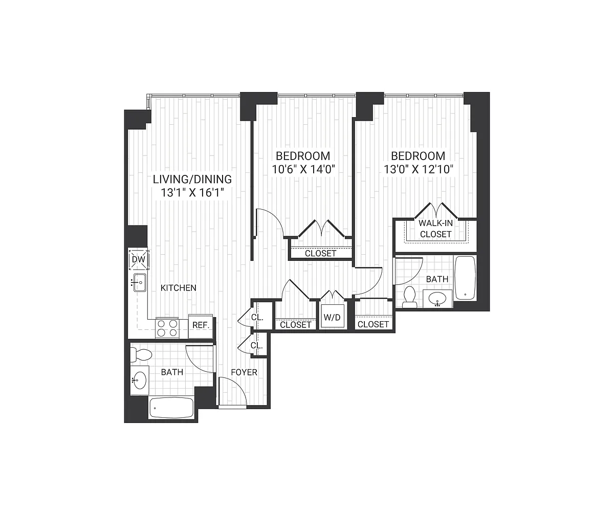 Floor plan B401 B2