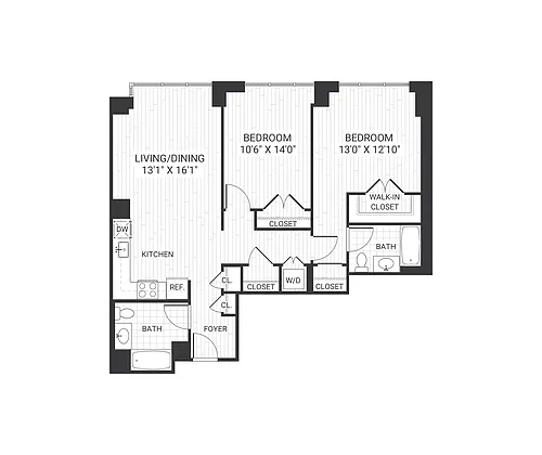 Floor plan B401 B2