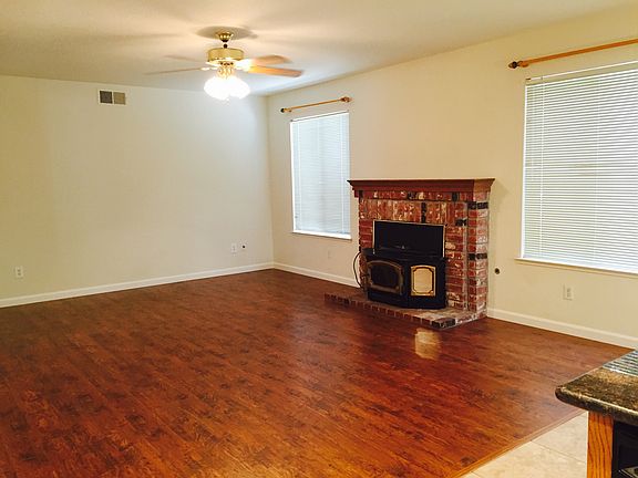 Family room with fireplace