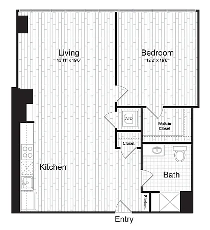 Floor plan 1 BR I.1