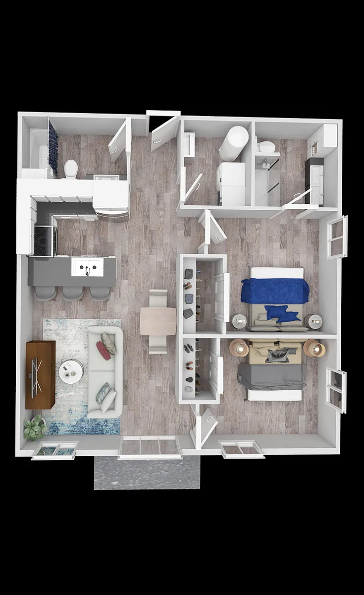 Floor plan 2 Bedroom