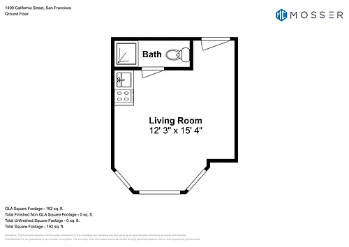 Floor plan Efficiency - Plan 1
