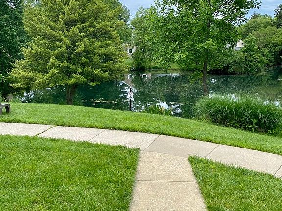 Front walkway with Reflection Pond