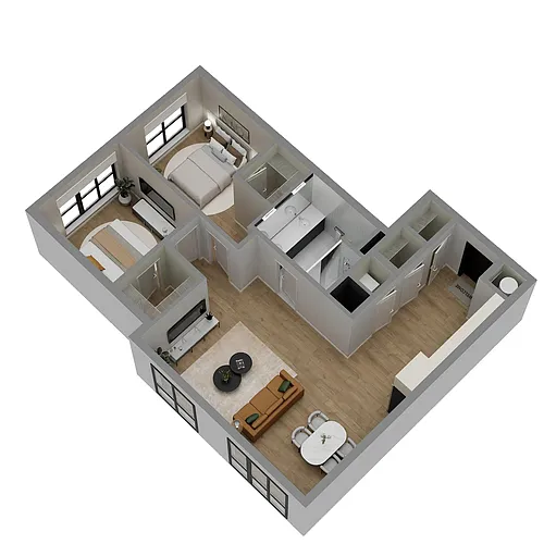 Floor plan B1D