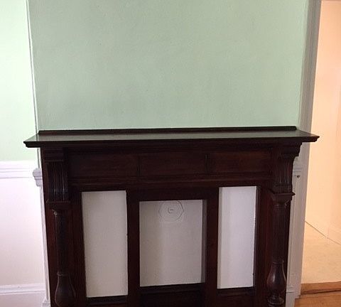Living room mantel