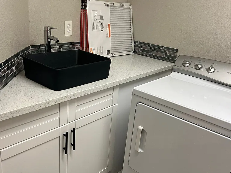 Laundry with sink