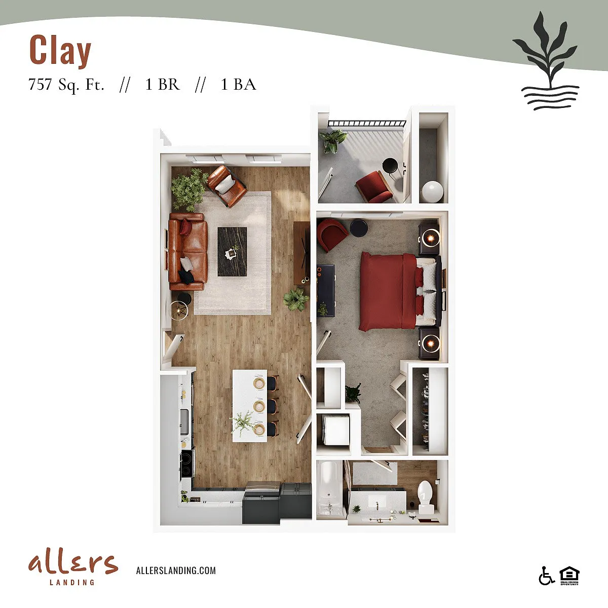 Floor plan Clay 60%