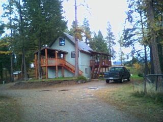 View of main house from manufactured home.
