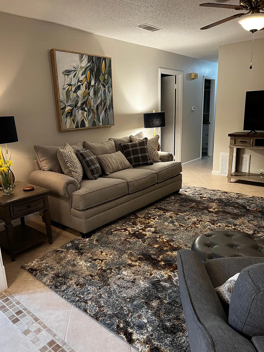 living room looking from dining room area - 100 Trippi Ter