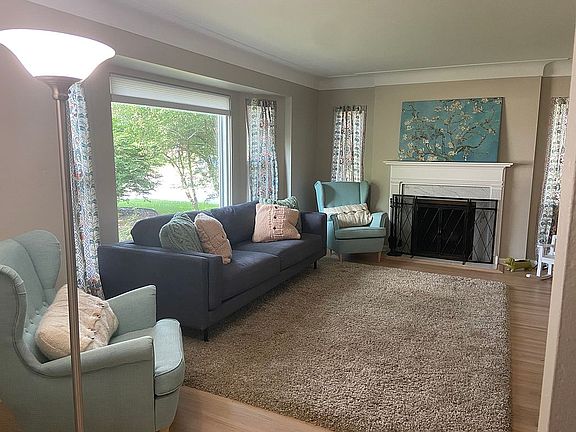 Wood burning fireplace