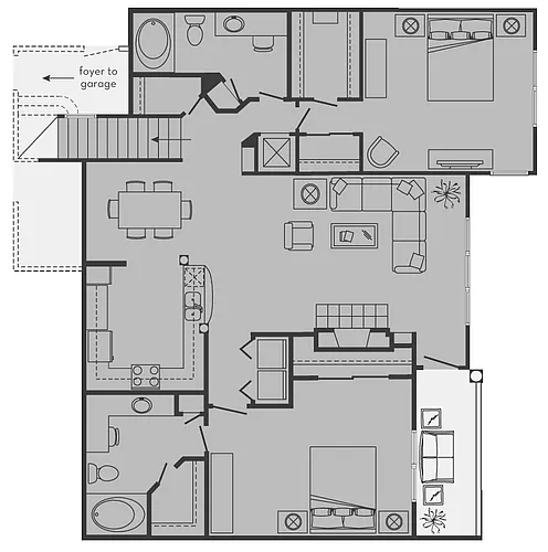 Floor plan G (att gar)