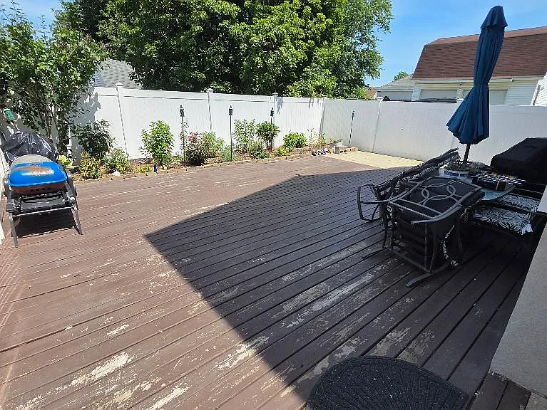 View of back deck