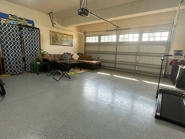 Finished 2 Car Garage