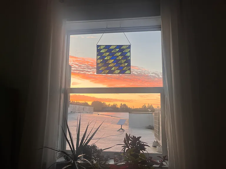Morning sunrise views from the master.