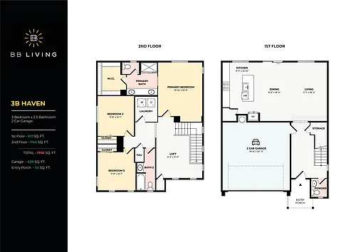 Floor plan 3B Haven