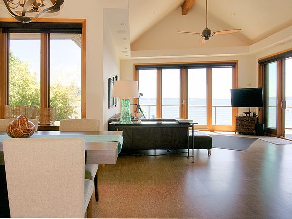 Living room and dining area