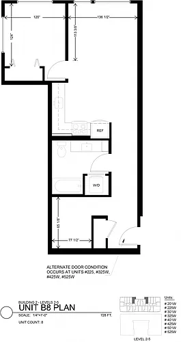 Floor plan 1 Bedroom Den