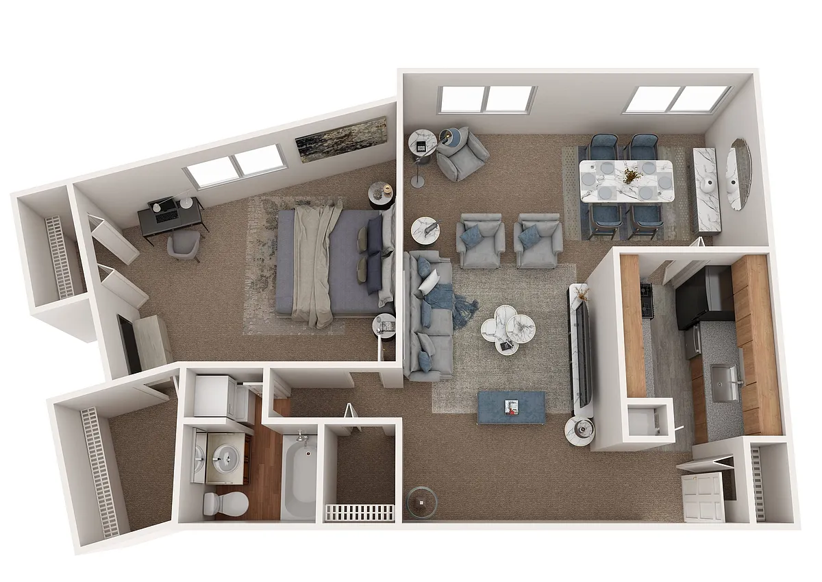 Floor plan LP 1 Bed 1 Bath