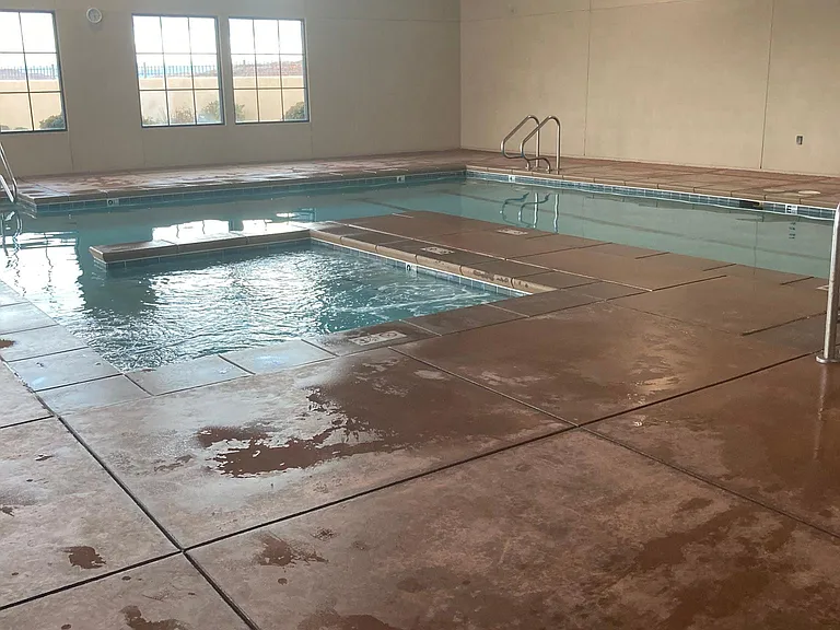 Indoor pool and hot tub