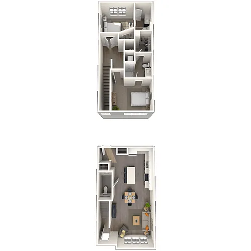 Floor plan TH21 2x2.5 1037 SF