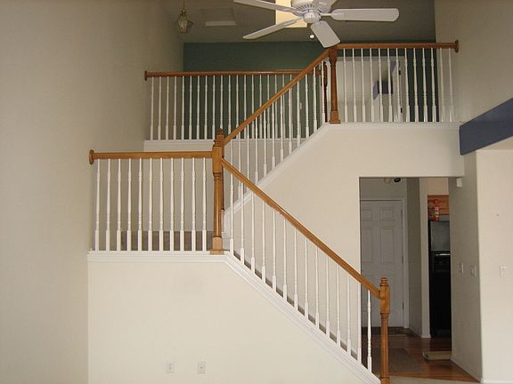 Open floor plan with loft